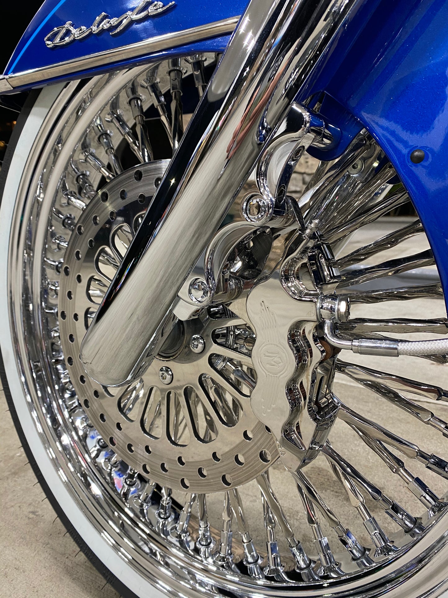 SINGLE DISC Hot Legs Fork Legs Chrome