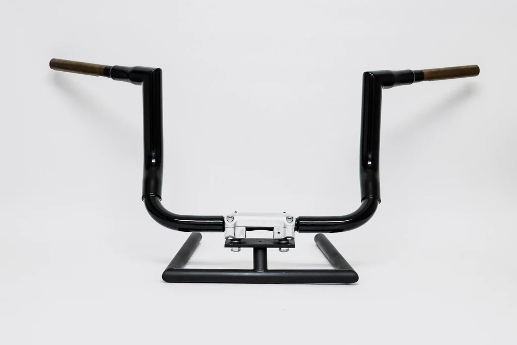 12" Black Straight Handlebars | Pre-Wired