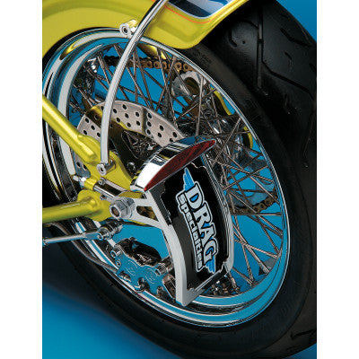 Side Mount Taillight/License Plate Mount Curved Vertical Half-Moon