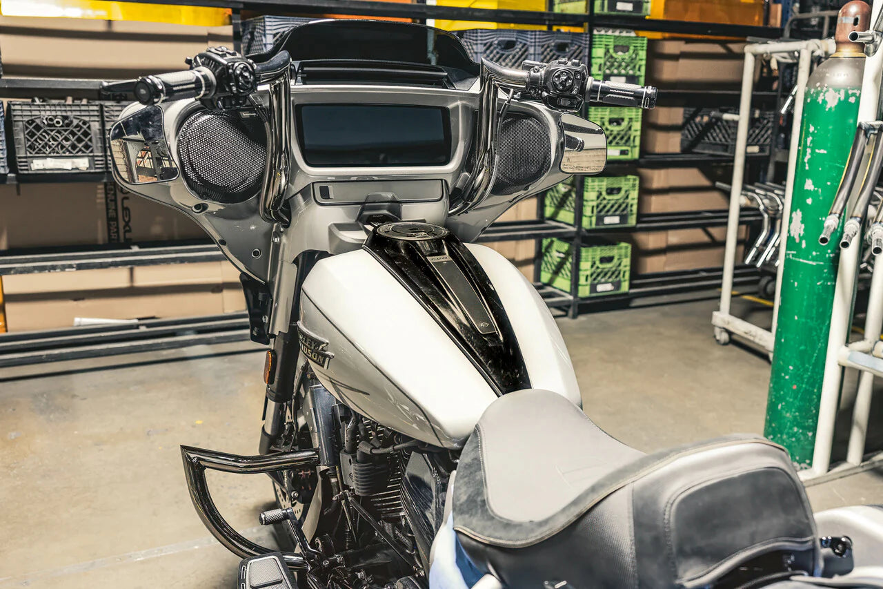 2024+ Touring Meathook Engine Guard – Black Chrome (Low)