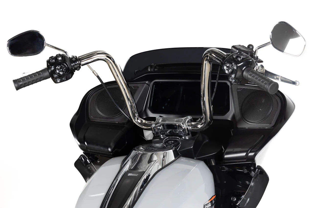 2024+ Road Glide Traditional Handlebars – Chrome Finish