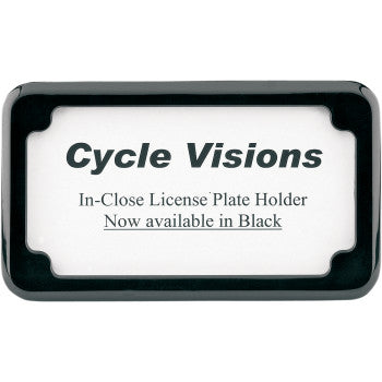 Beveled License Plate Frame - BLACK