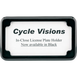 Beveled License Plate Frame - BLACK