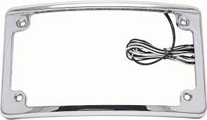 CURVED LED License Plate Frame - CHROME