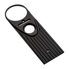 Road King Dash Cover Finned Black Anodized