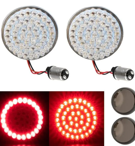 LED REAR Turn Signals for Harley-Davidson® | 1157 Base, Bullet Lens