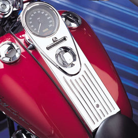 Road King Dash Cover Finned CHROME