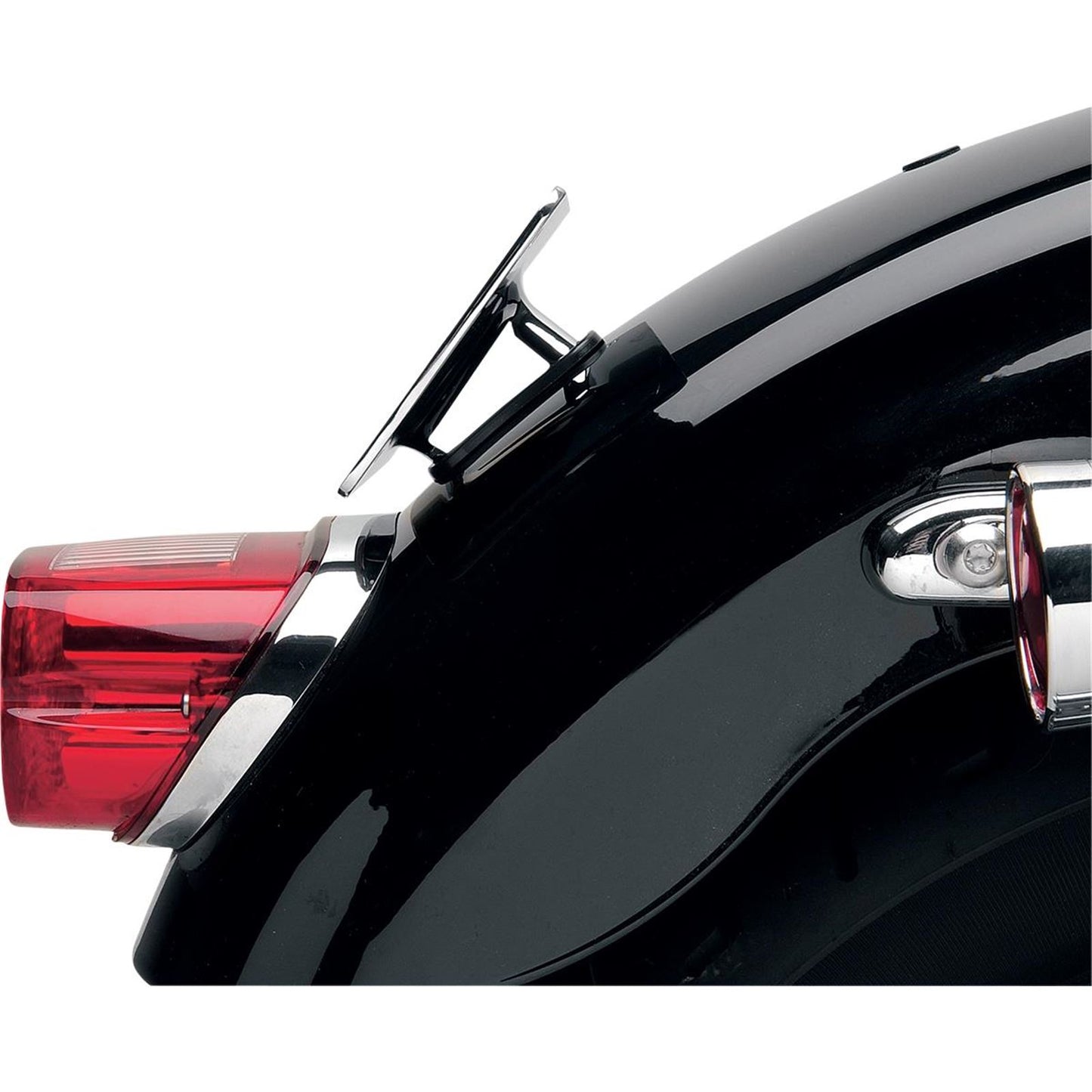 Slanted Fender License Plate Mount - Black