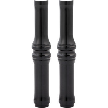 10-GAUGE PUSHROD TUBE COVERS BLACK