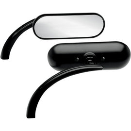 Mini Oval Micro Mirror - Black