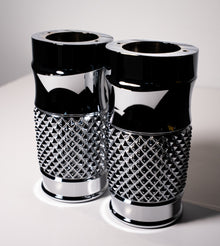 Fork Bell Slider Covers Cross Cut Chrome