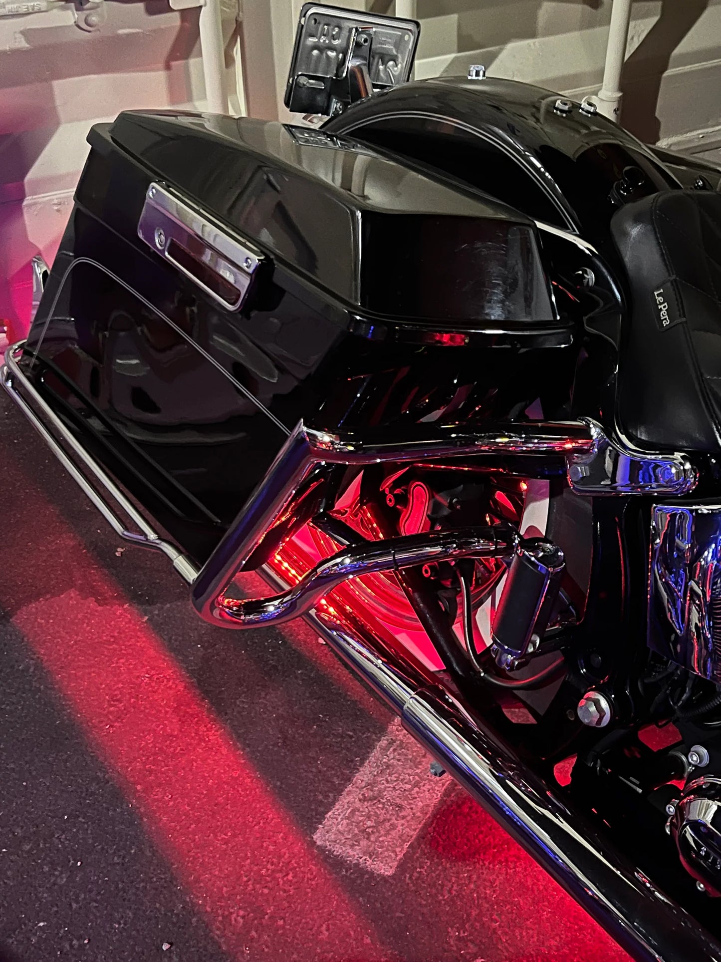 97-08 Touring Meathook Bag Guards and bag rails for extended gags