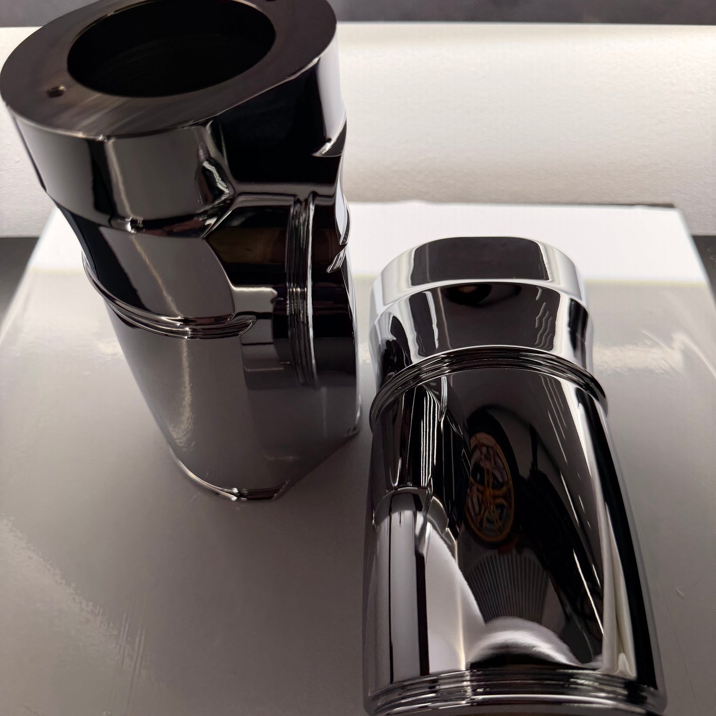 Softail or Touring Chrome Boot - Cans for Fork legs