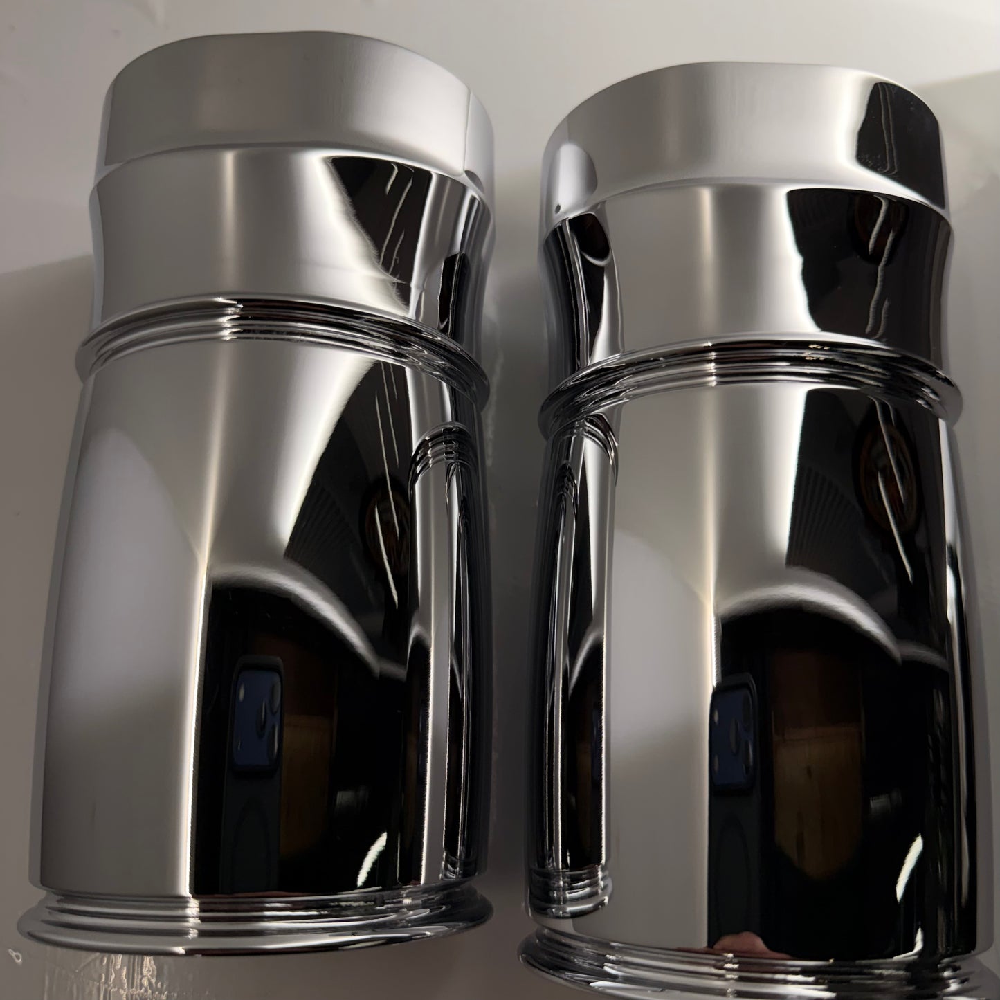 Softail or Touring Chrome Boot - Cans for Fork legs