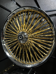 Touring Chrome Smooth Lip with Gold Plated Twisted Spokes