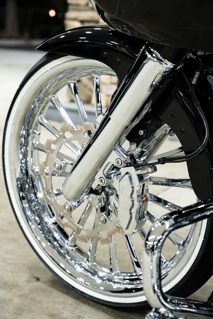 23' Chrome Wide Spoke Wheel Package