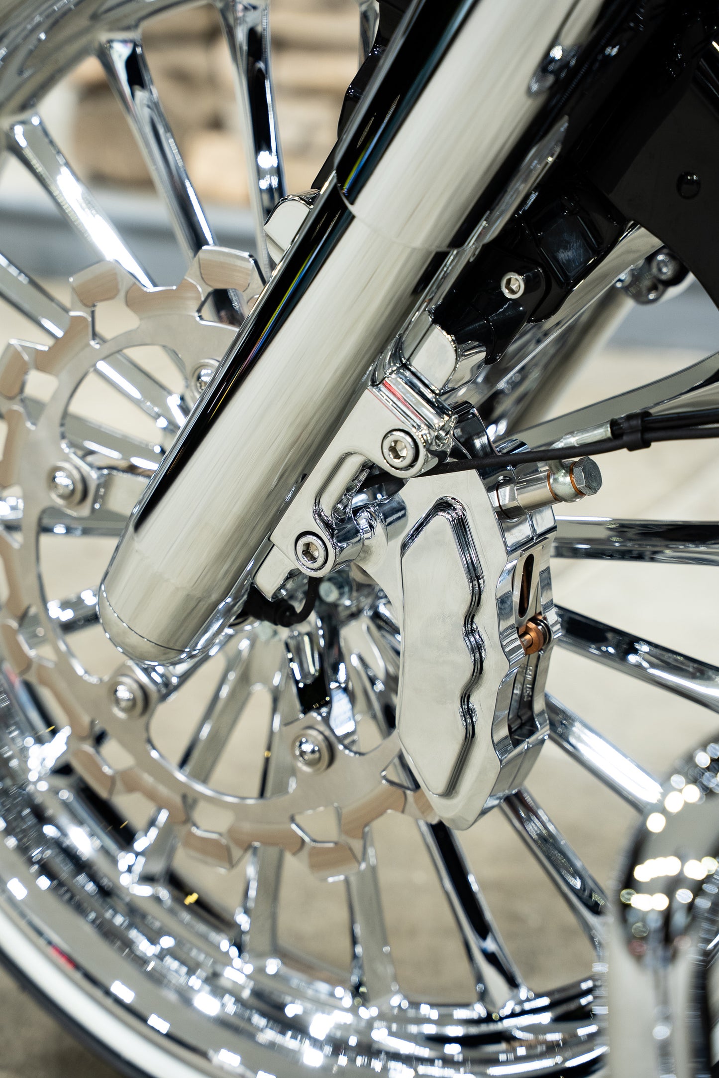 23' Chrome Wide Spoke Wheel Package