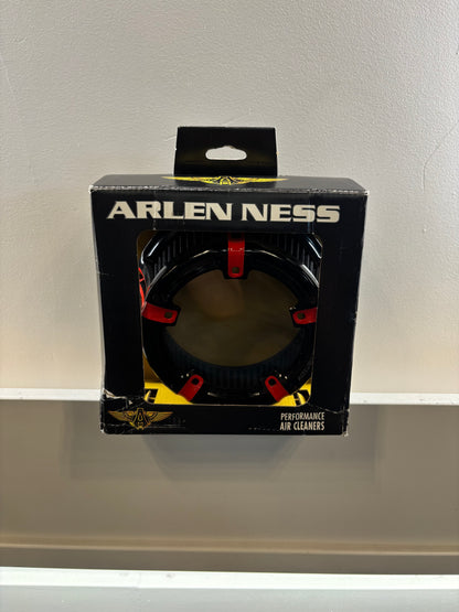 Arlen Ness Performance Air Cleaner Cover – Black/Red (ARB E.O. D-639-9)