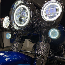 LED FRONT Turn Signals for Harley-Davidson® | 1157 Base, Bullet Lens