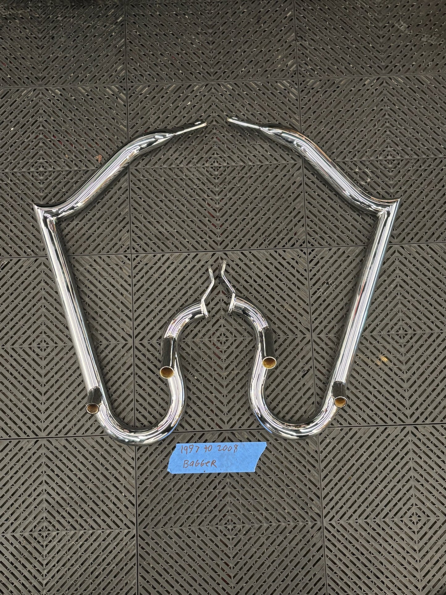 97-08 Touring Meathook Bag Guards and bag rails for extended gags