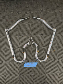 97-08 Touring Meathook Bag Guards and bag rails for extended gags