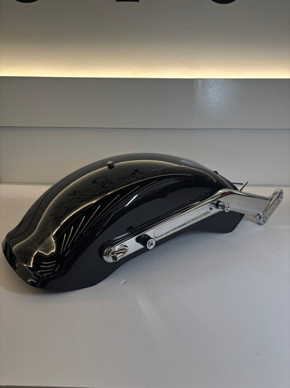 2018+ Harley Fat Boy Rear Fender – OEM Black