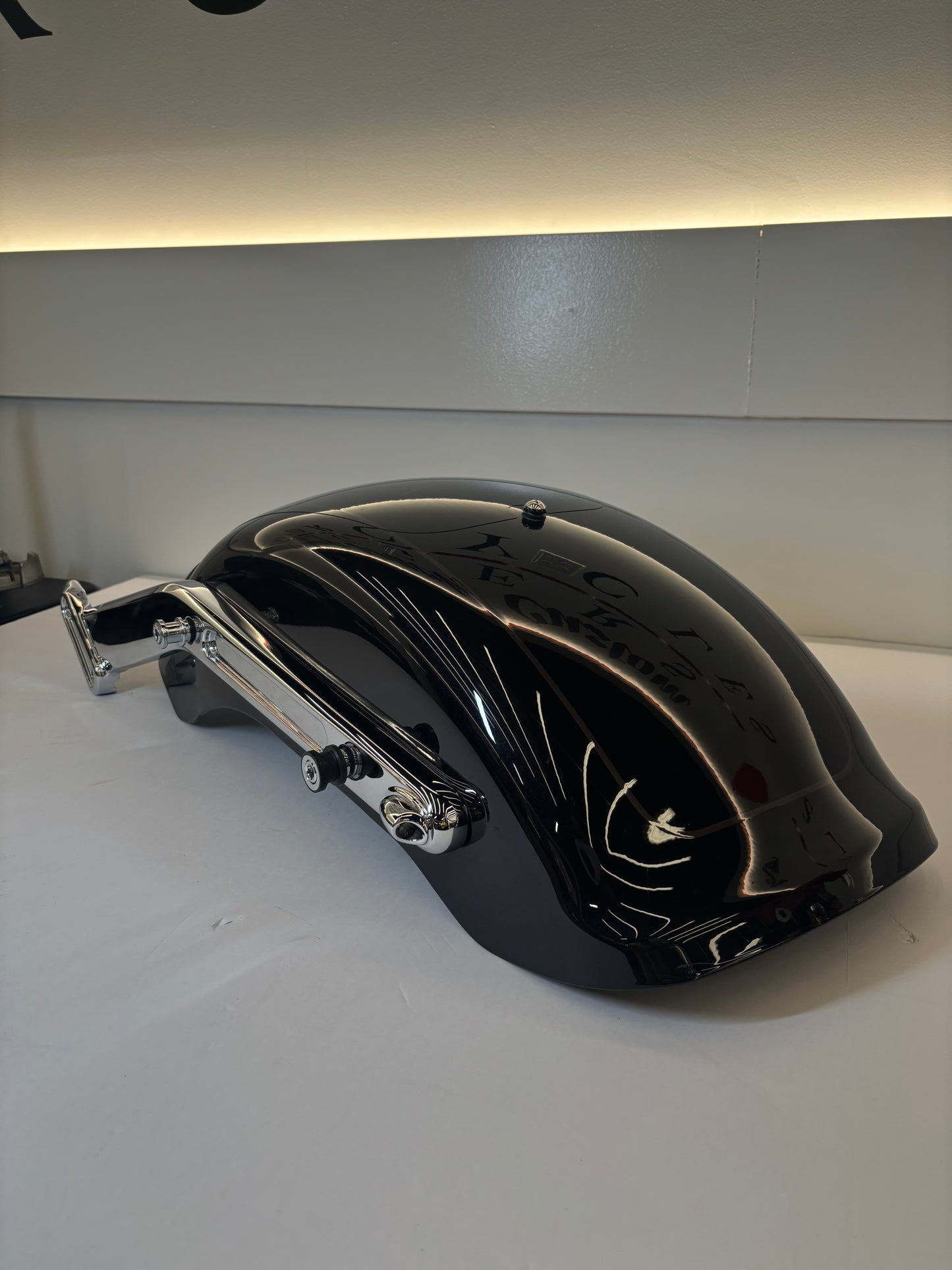 2018+ Harley Fat Boy Rear Fender – OEM Black