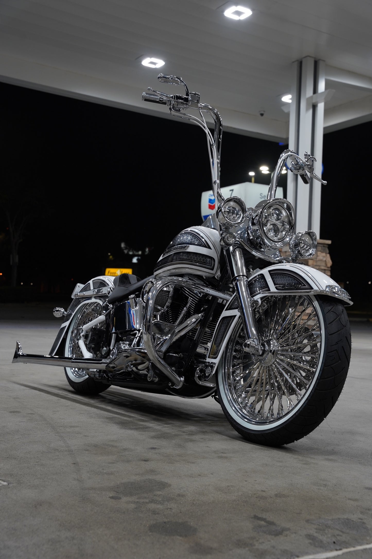 All Chrome Twisted Spokes (Softail)