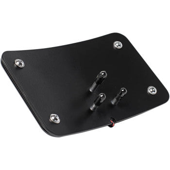 M8 Softail Curved Flush License Plate Frame (Black)