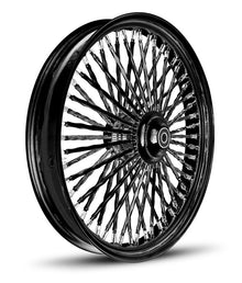 All Black Chrome Nipples Twisted Spokes