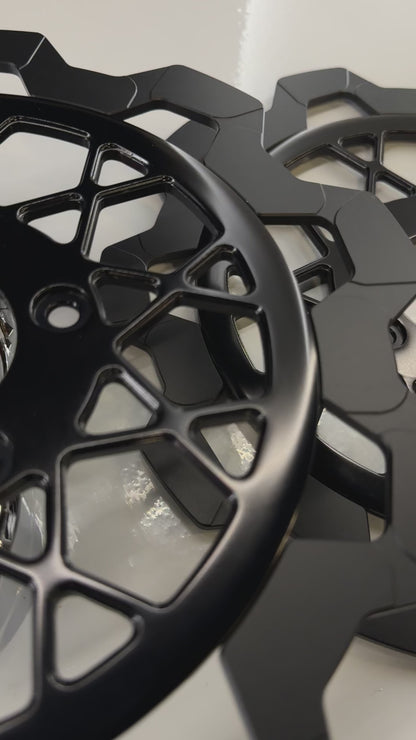 All Black 2 Piece Floating Performance Rotors
