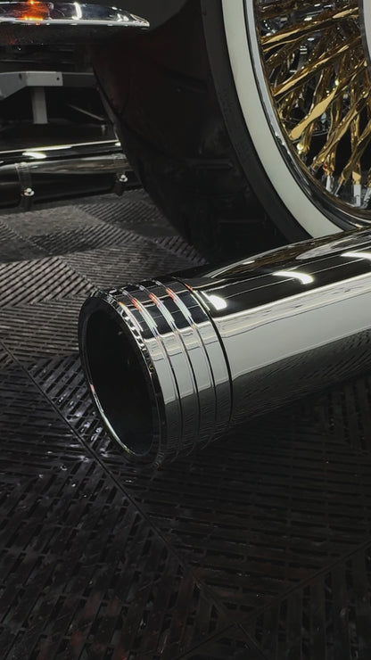 Exhaust Tips Chrome or Black - Softail Or Touring Models