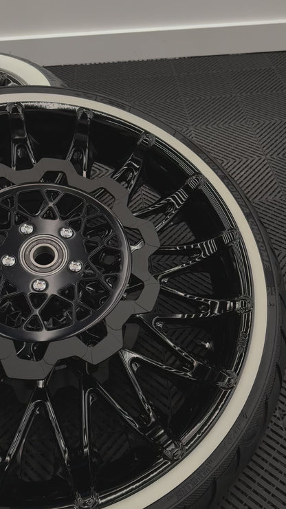 All Black 2 Piece Floating Performance Rotors