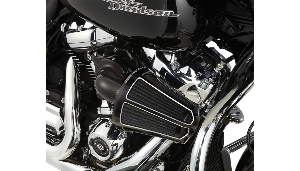 Monster Sucker Air Cleaner Kit with Cover Black - (Softails/Baggers 2008-17)