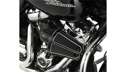 Monster Sucker Air Cleaner Kit with Cover Black - (Softails/Baggers 2008-17)