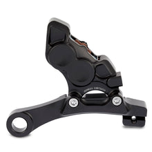 Ness Tech Four-Piston Caliper Rear 11.8" Black (Baggers 2008-20) SEE FITMENT CHART