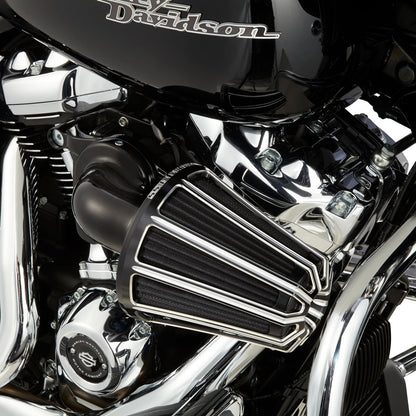 Monster Sucker Air Cleaner Kit with Cover Black/Chrome - (Sportsters 1988-2021)