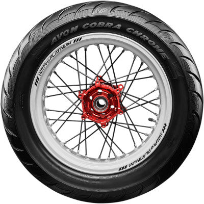 Avon Whitewall AV92 Cobra Chrome Rear Tire