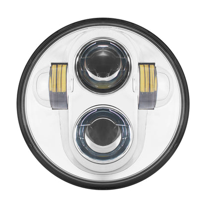 5-3/4" Chrome LED Headlight