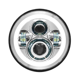 7" Chrome LED Halomaker Headlight Kit