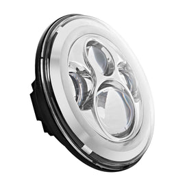 7" Chrome LED Halomaker Headlight w/ 4.5" Auxiliary Passing Lamps Kit