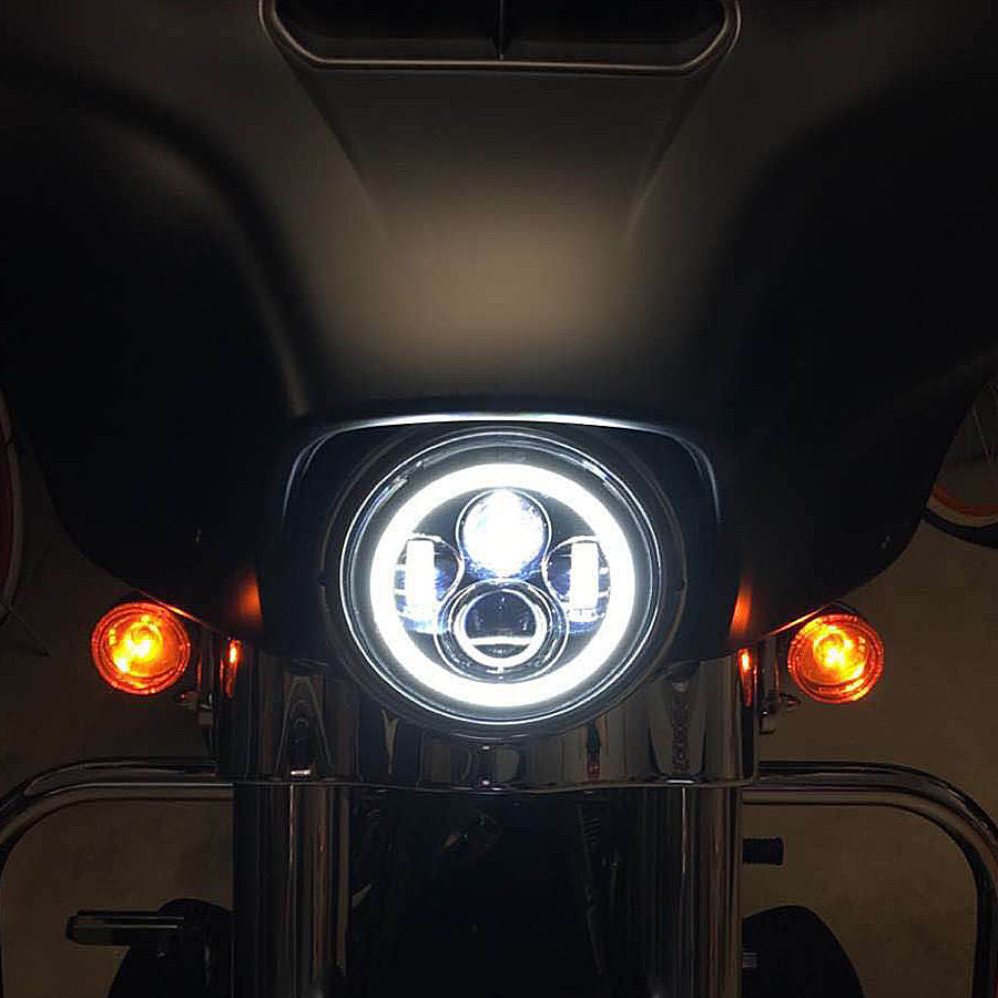 7" Chrome LED Halomaker Headlight Kit