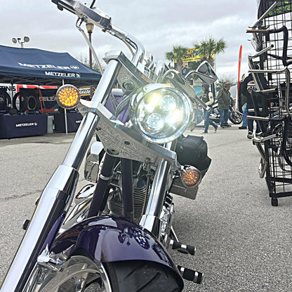 5-3/4" Chrome LED Headlight