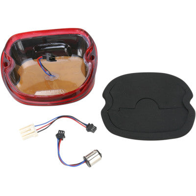 Red LED Low-Profile Taillight (99-20 Baggers/Softails/Dynas)