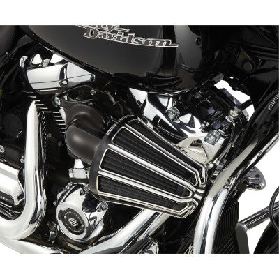 Monster Sucker Air Cleaner Kit with Cover Black/Chrome - (Softails/Baggers 1999-2017)